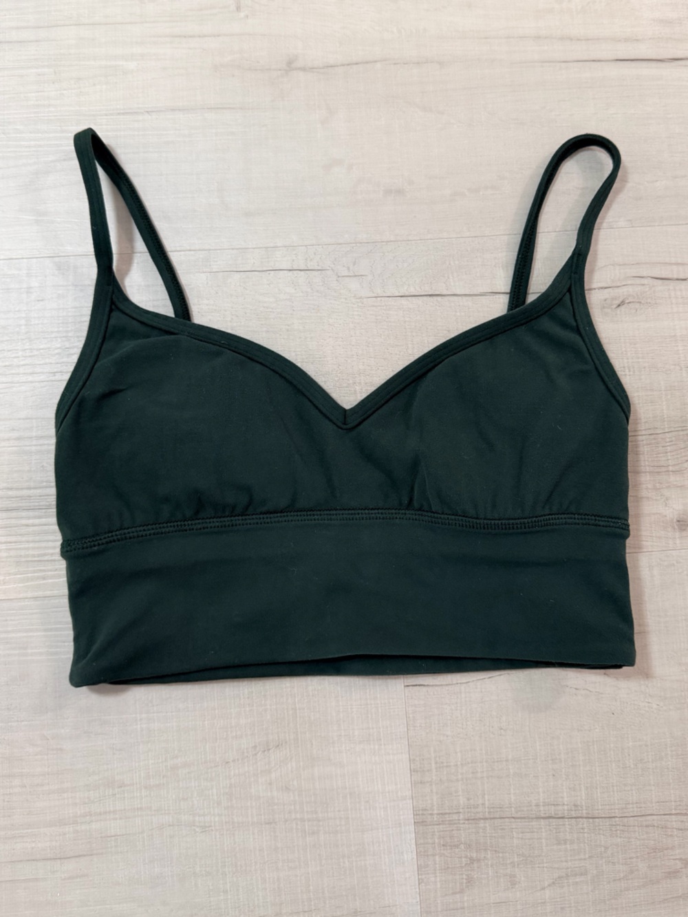 lululemon Legacy Green Align Sweetheart‎ Bra Light Support A/B Cup Size 4